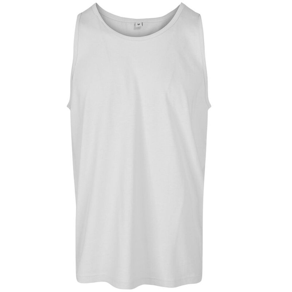 Build Your Brand Mens Basic Tank Top / White